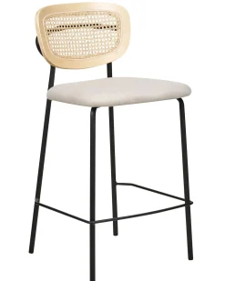 Set di 2 sedie alte MAYETTA Rattan Beige chiaro