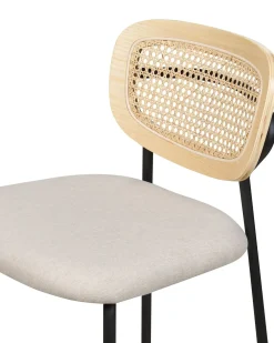 Set di 2 sedie alte MAYETTA Rattan Beige chiaro