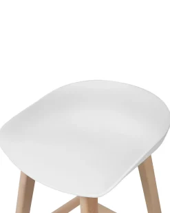 Set di 2 sedie alte MICCO Bianco