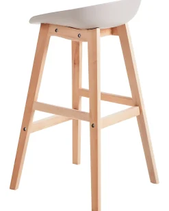 Set di 2 sedie alte MICCO Tortora