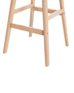 Set di 2 sedie alte MICCO Tortora