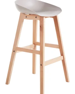 Set di 2 sedie alte MICCO Tortora