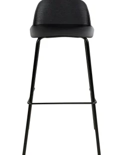 Set di 4 sedie alte MORA Nero