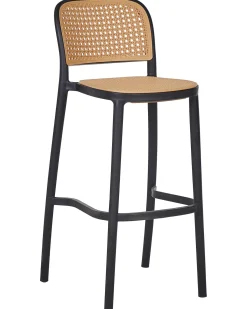 Beliani PLOSE Materiale sintetico Beige Beige Nero