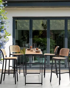Beliani PLOSE Materiale sintetico Beige Beige Nero