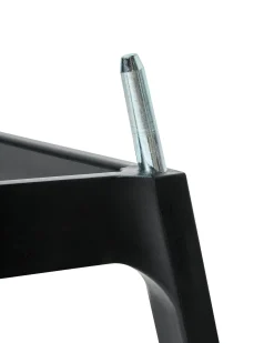 Outlet Beliani Set di 4 sedie alte SECEDA Materiale sintetico 2 in 1 Nero