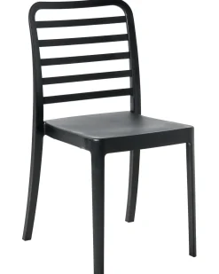 Outlet Beliani Set di 4 sedie alte SECEDA Materiale sintetico 2 in 1 Nero