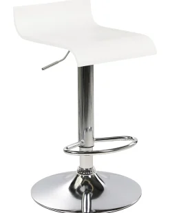 Hot Beliani Set di 2 sedie alte VALENCIA Bianco Bianco Argento
