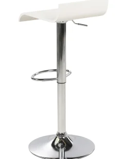 Hot Beliani Set di 2 sedie alte VALENCIA Bianco Bianco Argento