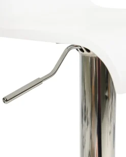 Hot Beliani Set di 2 sedie alte VALENCIA Bianco Bianco Argento