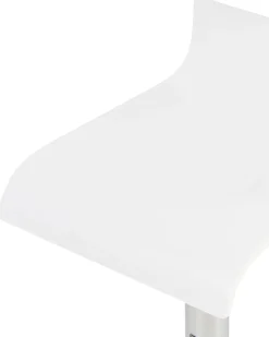 Hot Beliani Set di 2 sedie alte VALENCIA Bianco Bianco Argento