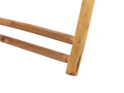 Sale Beliani Set di 2 sedie a sdraio pieghevoli ATRANI Bambù Beige chiaro Bianco Marrone