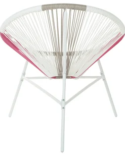 Sale Beliani ACAPULCO Rattan sintetico (PE) Fucsia Beige Bianco Rosa Multicolore