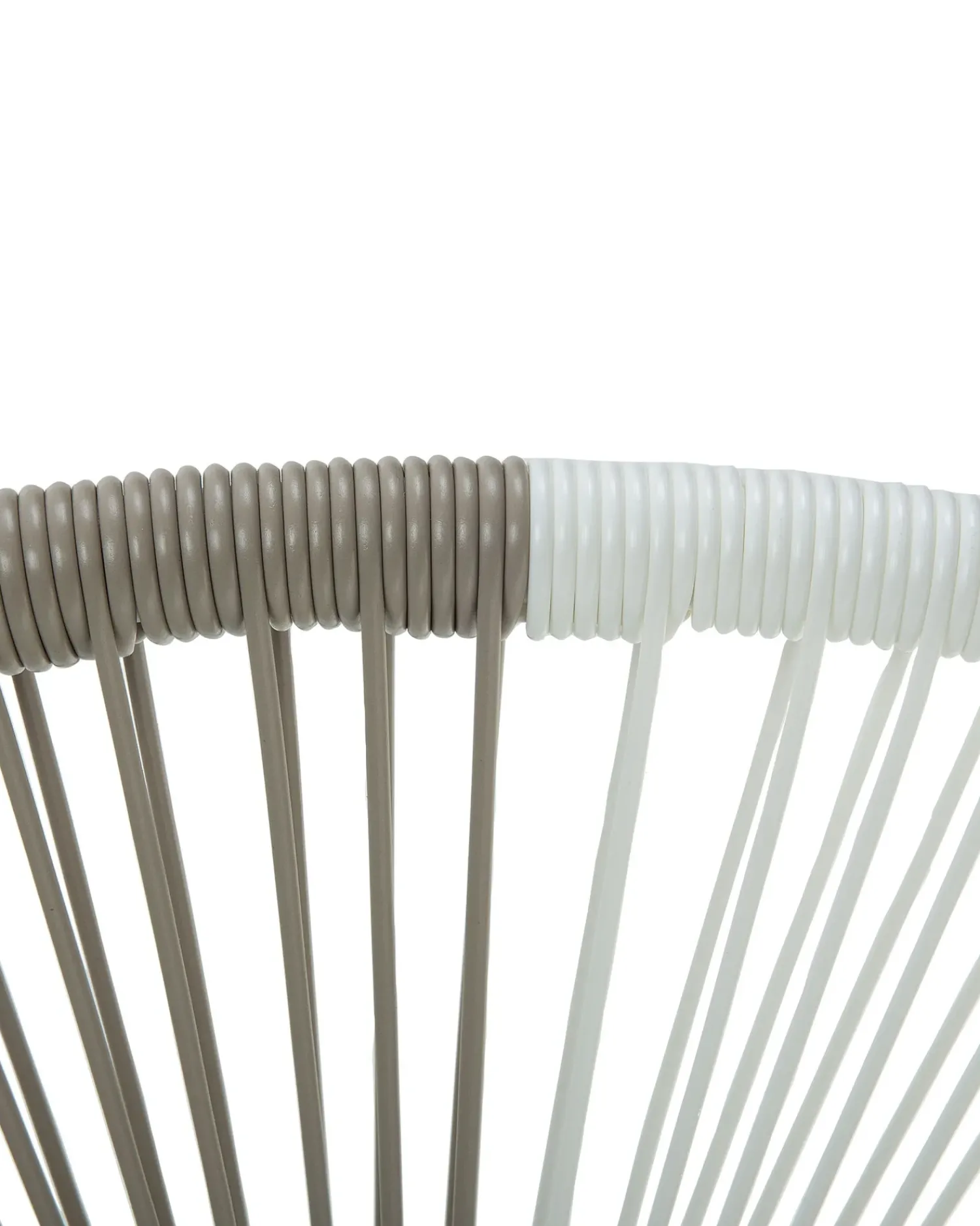 New Beliani Set di 2 sedie da giardino ACAPULCO Rattan sintetico (PE) Bianco Beige Bianco Blu Multicolore