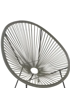 Hot Beliani ACAPULCO II Rattan sintetico (PE) Grigio scuro Grigio Nero