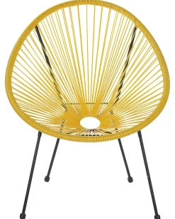 Discount Beliani ACAPULCO II Rattan sintetico (PE) Giallo Giallo Nero