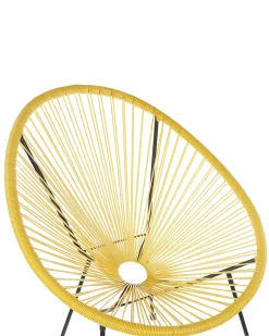 Discount Beliani ACAPULCO II Rattan sintetico (PE) Giallo Giallo Nero