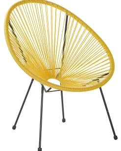 Discount Beliani ACAPULCO II Rattan sintetico (PE) Giallo Giallo Nero