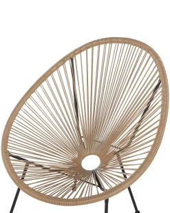 New Beliani ACAPULCO II Rattan sintetico (PE) Naturale Marrone Nero