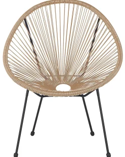 New Beliani ACAPULCO II Rattan sintetico (PE) Naturale Marrone Nero