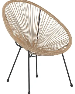 New Beliani ACAPULCO II Rattan sintetico (PE) Naturale Marrone Nero
