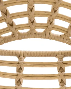 Beliani Set di 2 sedie da giardino ACERRA Rattan sintetico (PE) Marrone chiaro Beige Naturale Nero