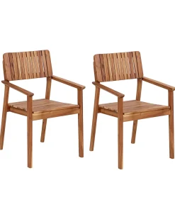 Beliani AGELLO Legno d'acacia Marrone