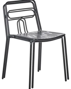 Hot Beliani Set di 2 sedie da giardino AGEROLA Metallo Nero