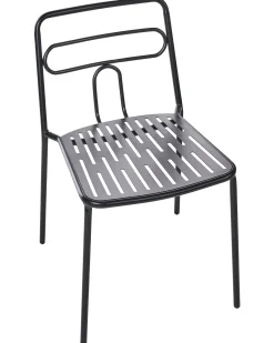 Hot Beliani Set di 2 sedie da giardino AGEROLA Metallo Nero