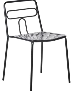 Hot Beliani Set di 2 sedie da giardino AGEROLA Metallo Nero