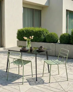 Online Beliani Set di 2 sedie da giardino AGEROLA Metallo chiaro Verde