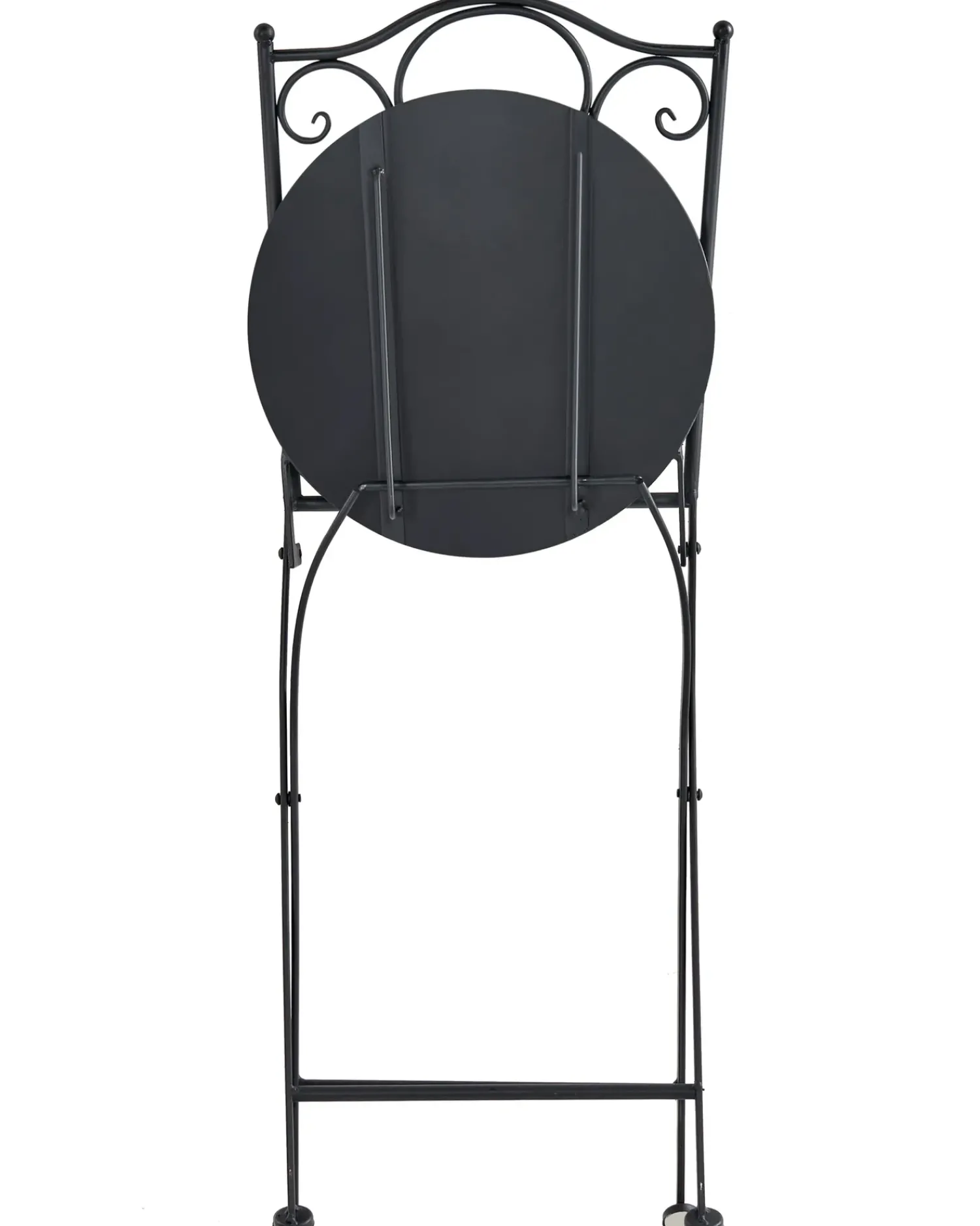 Hot Beliani AGGIUS Pieghevole Metallo Nero Blu Nero