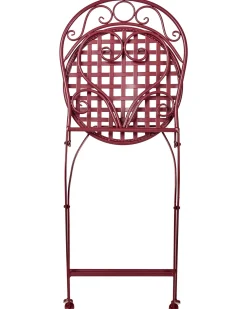 Online Beliani ALBINIA Metallo Bordeaux Rosso