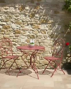 Online Beliani ALBINIA Metallo Bordeaux Rosso