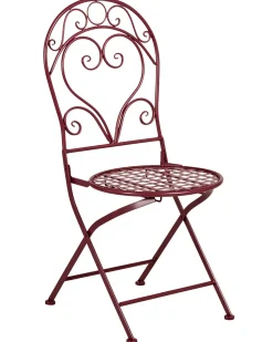 Online Beliani ALBINIA Metallo Bordeaux Rosso