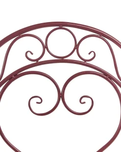Online Beliani ALBINIA Metallo Bordeaux Rosso