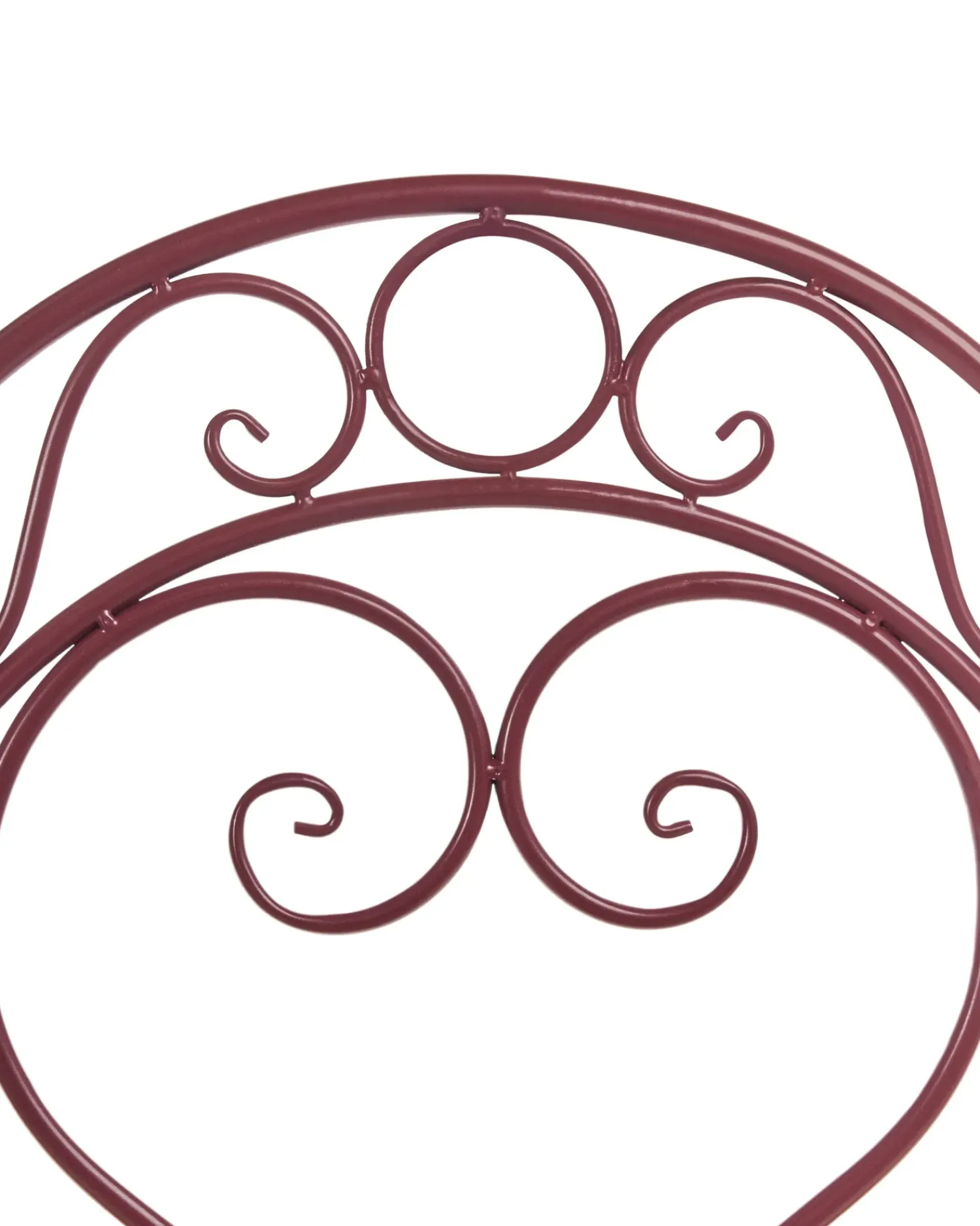 Online Beliani ALBINIA Metallo Bordeaux Rosso