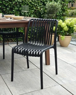 Clearance Beliani Set di 4 sedie da giardino ARICCIA Nero