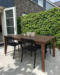 Clearance Beliani Set di 4 sedie da giardino ARICCIA Nero