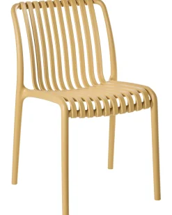 Sale Beliani Set di 4 sedie da giardino ARICCIA Senape Giallo