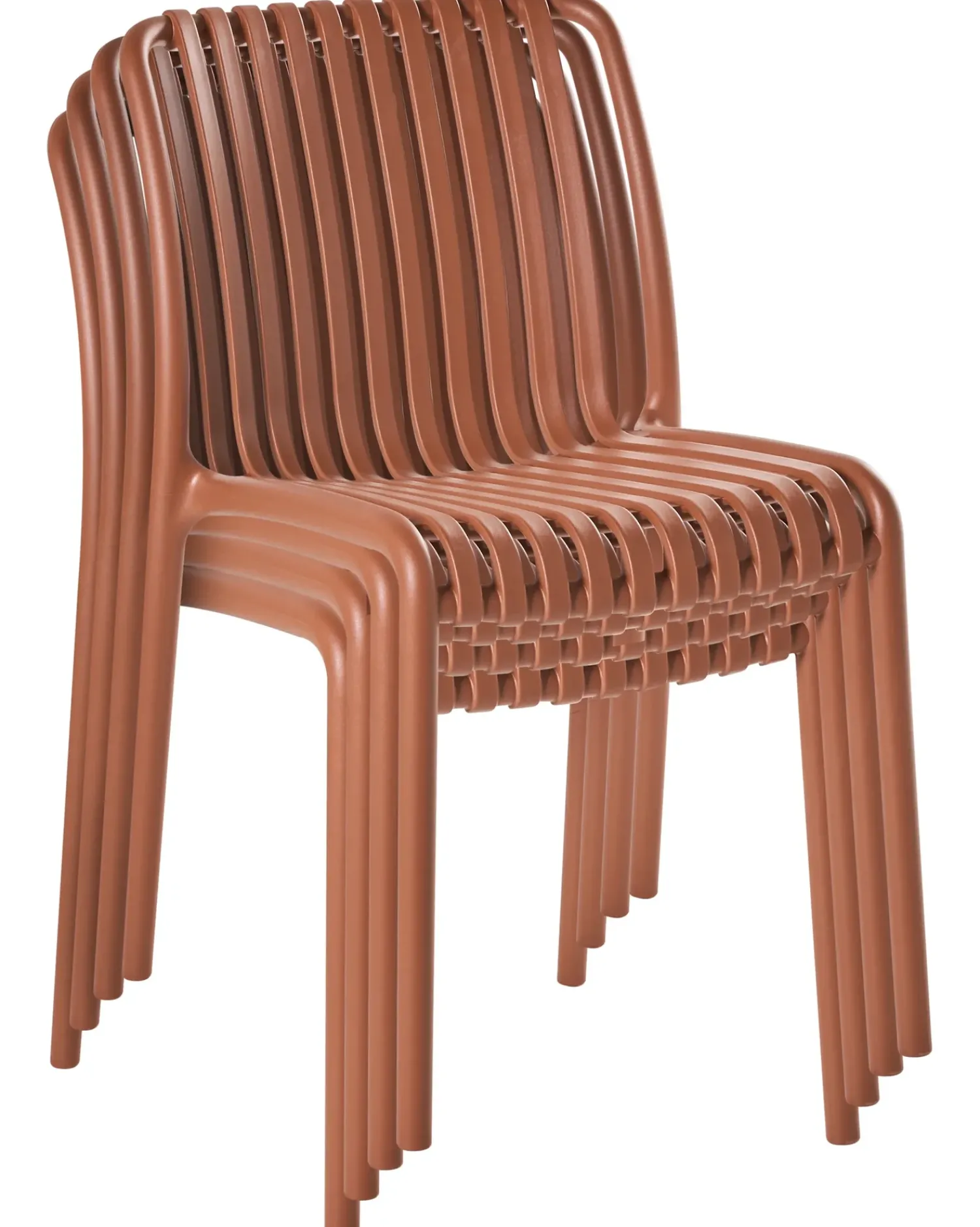 Sale Beliani Set di 4 sedie da giardino ARICCIA chiaro Rosso