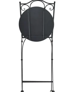 Clearance Beliani ARTENA Pieghevole Metallo Nero Bianco Nero