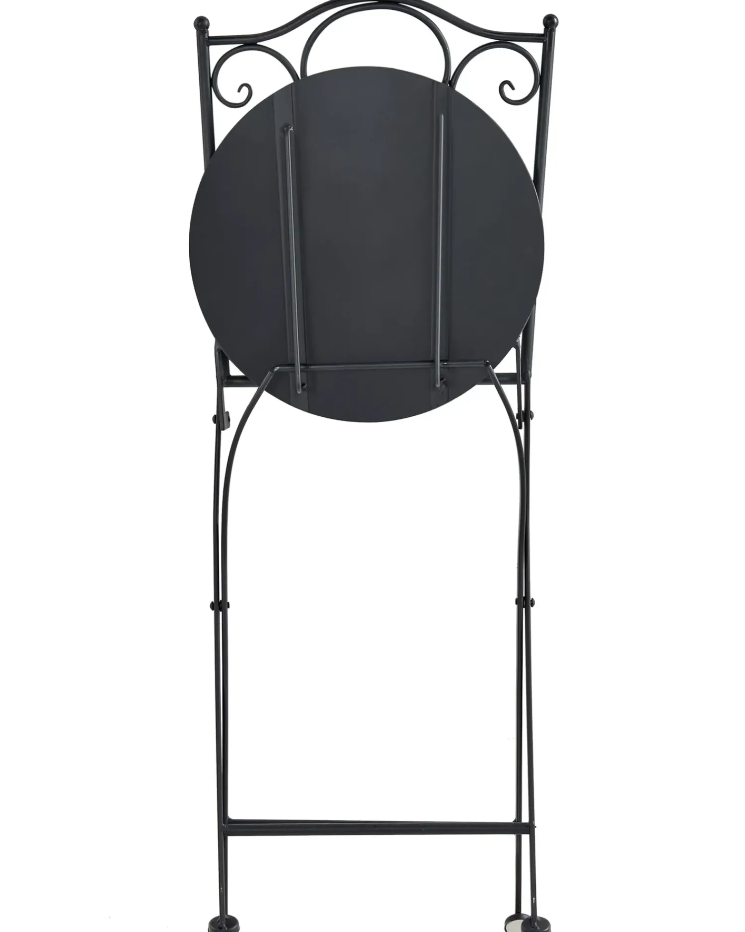 Clearance Beliani ARTENA Pieghevole Metallo Nero Bianco Nero
