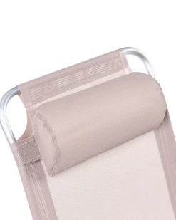 Sale Beliani Set di 2 sedie da giardino ASINE Pieghevole Metallo Beige Beige Nero