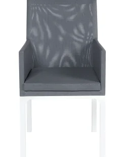 Discount Beliani BACOLI Tessuto Grigio scuro Bianco Grigio