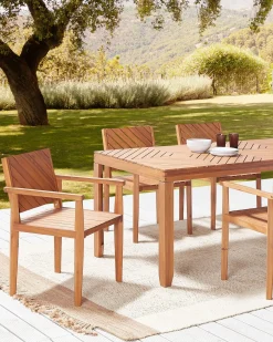 Online Beliani BARATTI Legno d'acacia Marrone