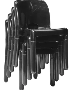 Hot Beliani Set di 4 sedie da giardino BETIM Nero