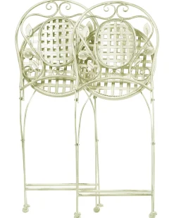 Outlet Beliani BIVIO Pieghevole Metallo chiaro Verde