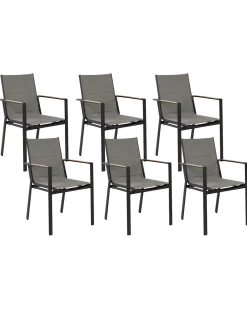 Sale Beliani BUSSETO Metallo Nero Grigio Marrone Nero