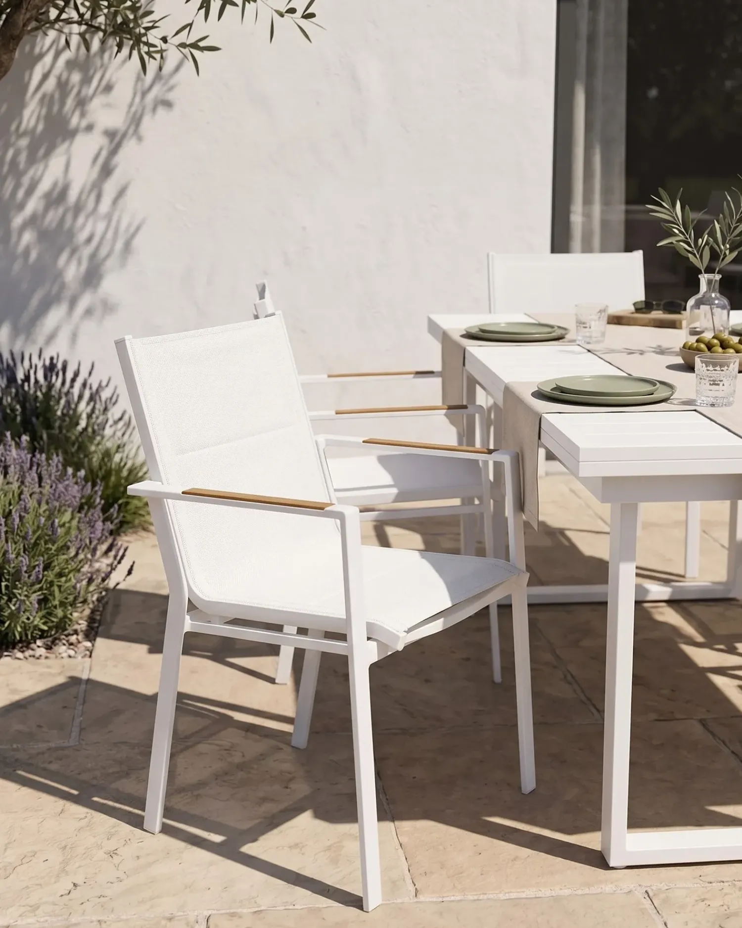 Hot Beliani BUSSETO Metallo Bianco Bianco Marrone